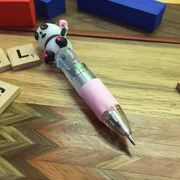 Cotton Candy Panda Multi Colored Ballpoint Pen - Picture 3 of 4